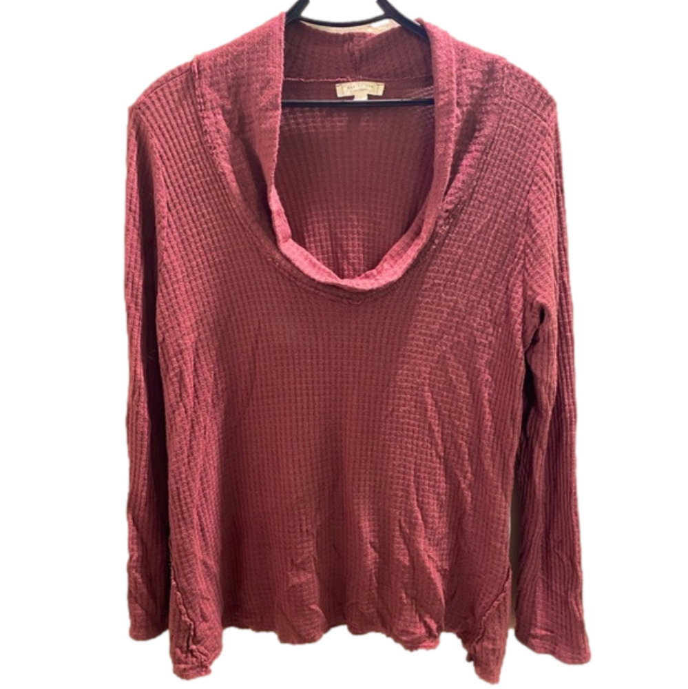 Day To Day Blu Pepper Mauve Cowl Neck Tunic Sweater Womens L